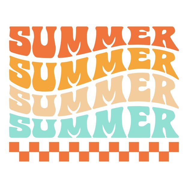 Archivo de diseño SVG de verano retro