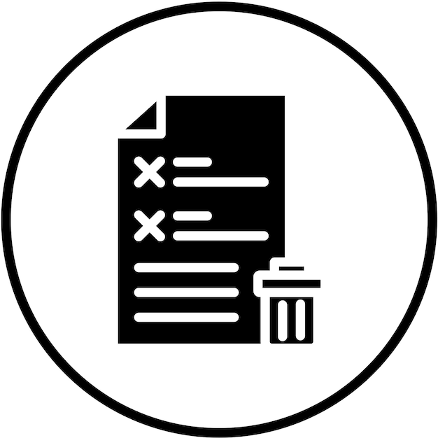 Archivo de diseño vectorial borrar estilo de icono