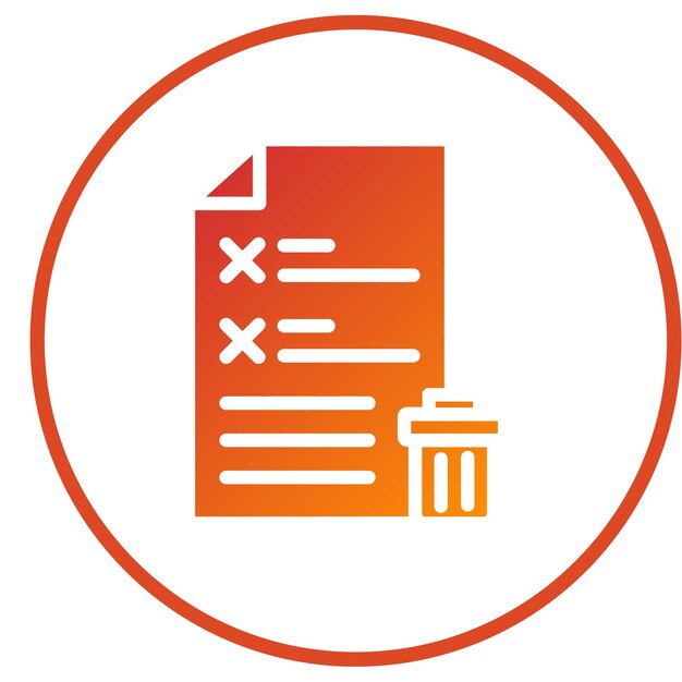 Archivo de diseño vectorial borrar estilo de icono