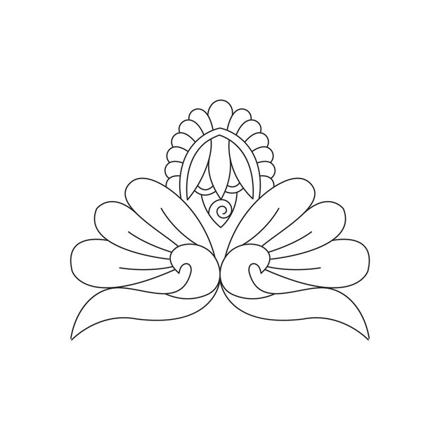 Archivo de elementos de diseño de mandalas ornamentales
