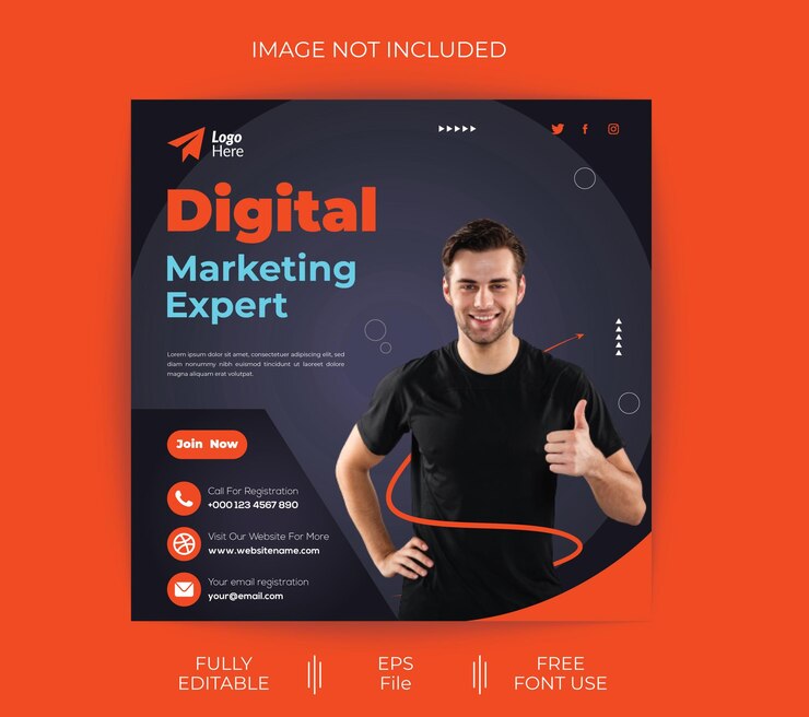 Archivo EPS de diseño de banner social medial