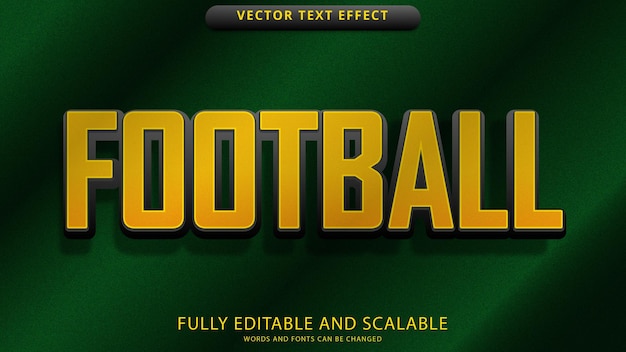 archivo eps editable de efecto de texto de fútbol