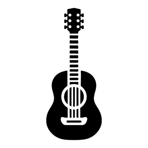 Un archivo EPS de ilustración de arte vectorial de guitarra