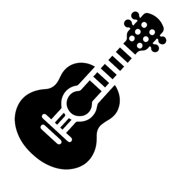 Un archivo EPS de ilustración de arte vectorial de guitarra