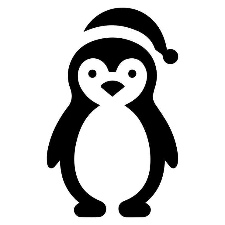 Vector un archivo eps de ilustración de arte vectorial de pingüino