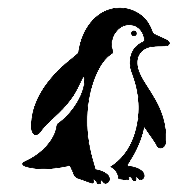 Un archivo EPS de ilustración de arte vectorial de pingüino