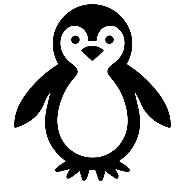 Un archivo EPS de ilustración de arte vectorial de pingüino