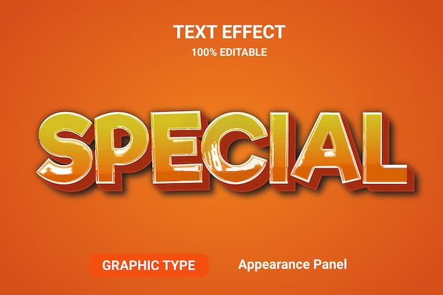 archivo EPS vectorial editable de estilo de fuente de efecto de texto especial