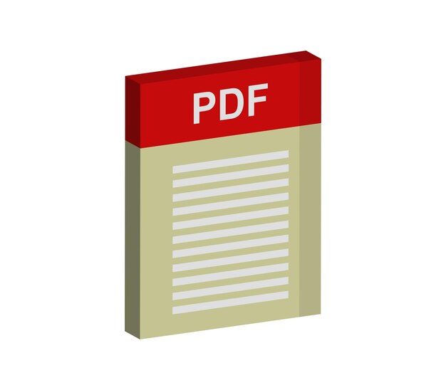 Vector archivo pdf