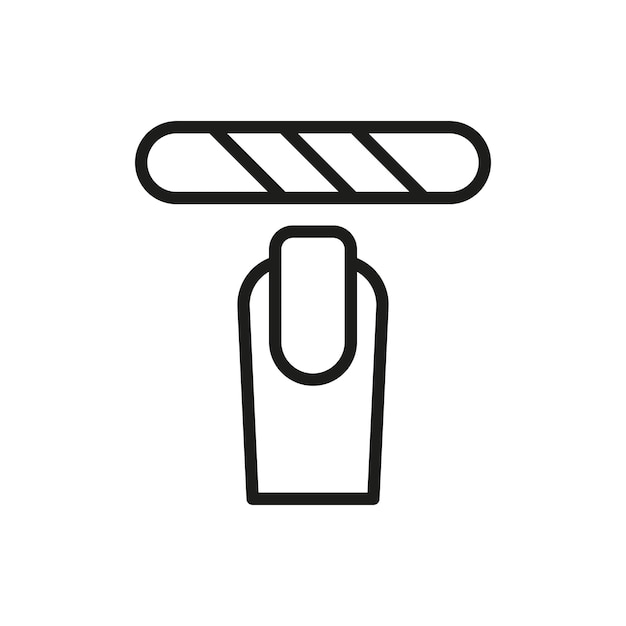 Archivo de uñas belleza maquillaje icono vector diseño básico