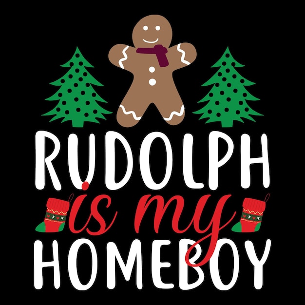 Archivo de vector de diseño de camiseta de Navidad