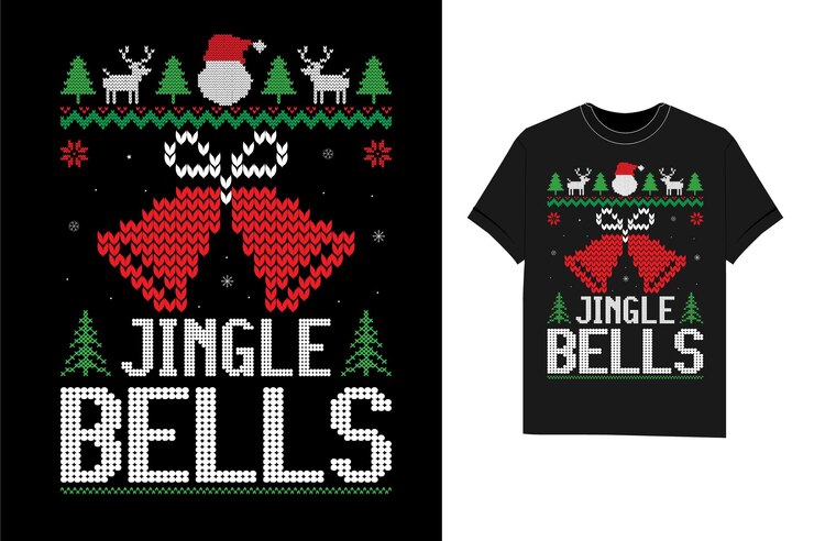 Vector archivo de vector de diseño de camiseta de traje de navidad