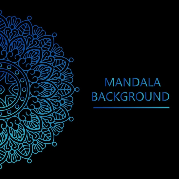 Archivo de vector de diseño de fondo de Mandala de lujo