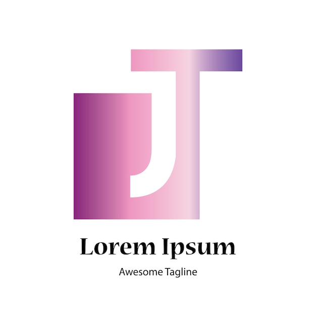 Archivo de vector de diseño de logotipo de letra T