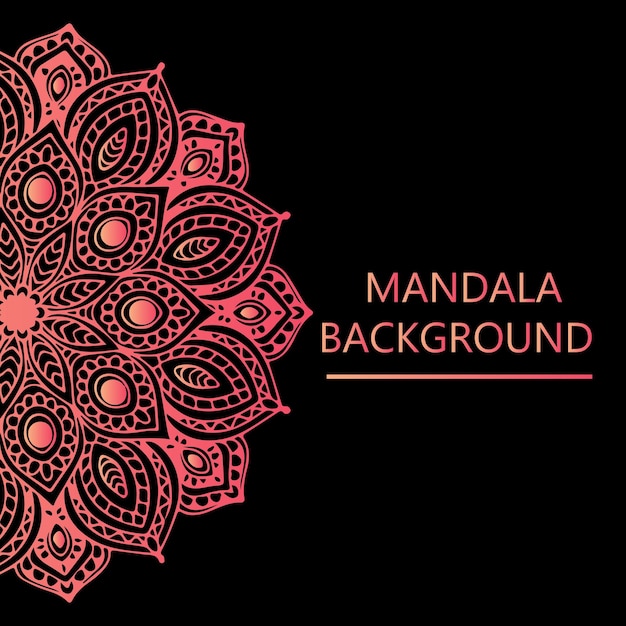 Archivo de vector de fondo de mandalas de lujo
