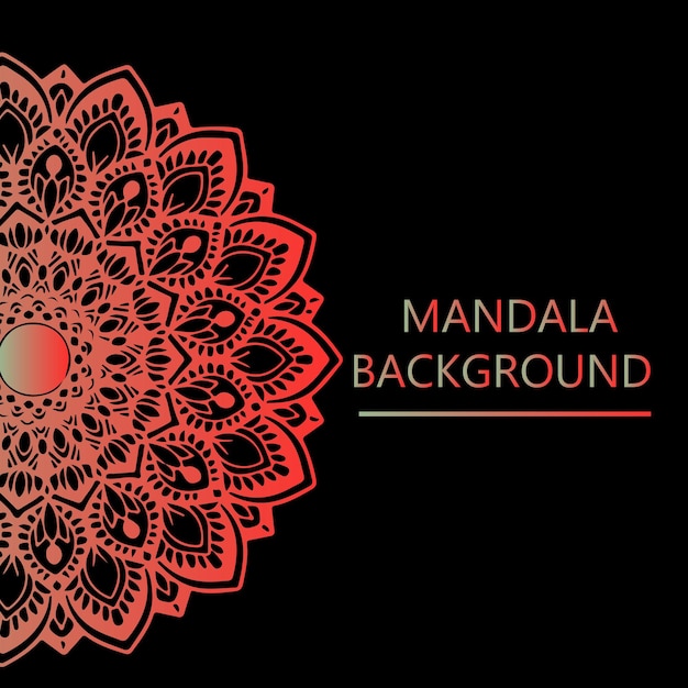 Archivo de vector de fondo de mandalas de lujo
