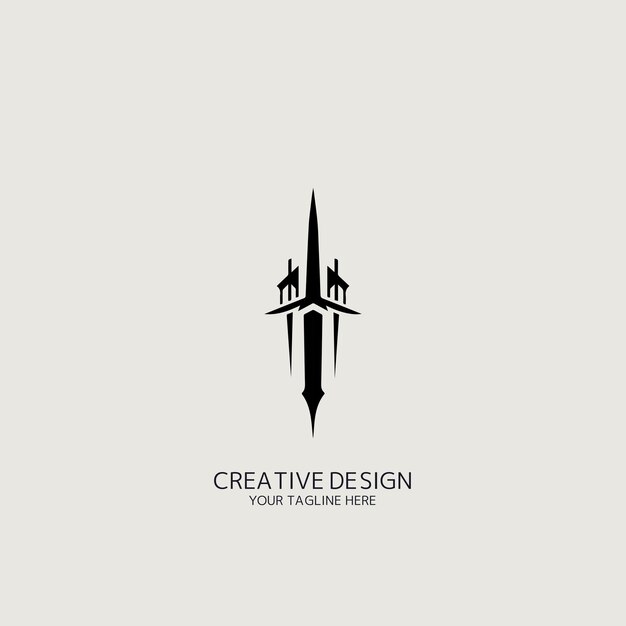 Archivo de vector de logo de espada