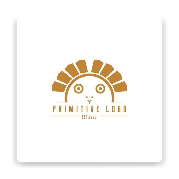 Archivo de vector de logotipo de cabeza de estatua primitiva