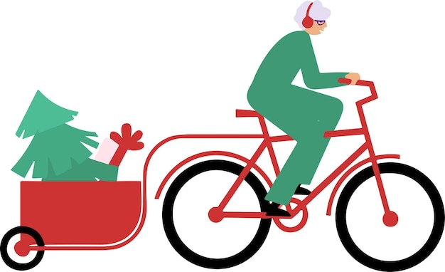 Archivo vectorial de bicicleta de carga