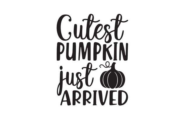 Archivo vectorial de calabaza más linda recién llegada