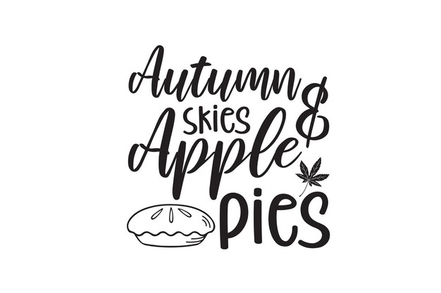 Archivo Vectorial De Cielos De Otoño Y Pasteles De Calabaza
