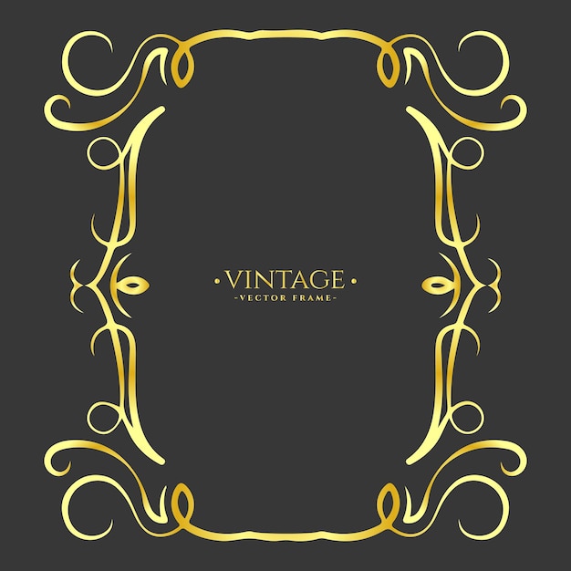 Archivo vectorial de colección de marco ornamental caligráfico de marco vintage