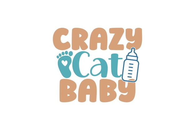 El archivo vectorial de Crazy Cat Baby
