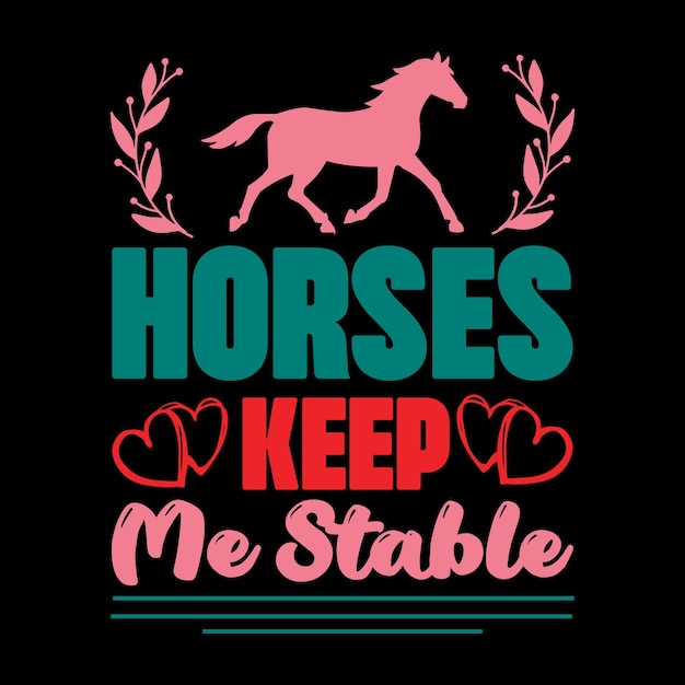 archivo vectorial de diseño de camiseta de caballo