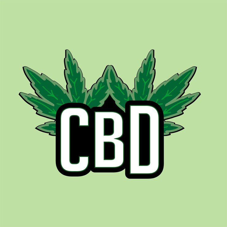 archivo vectorial de diseño de logotipo de aceite de cannabis cbd
