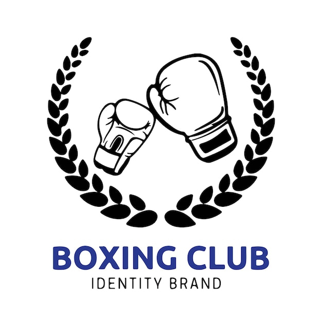 Archivo vectorial de diseño de logotipo de boxeo para diseñador gráfico o desarrollador web
