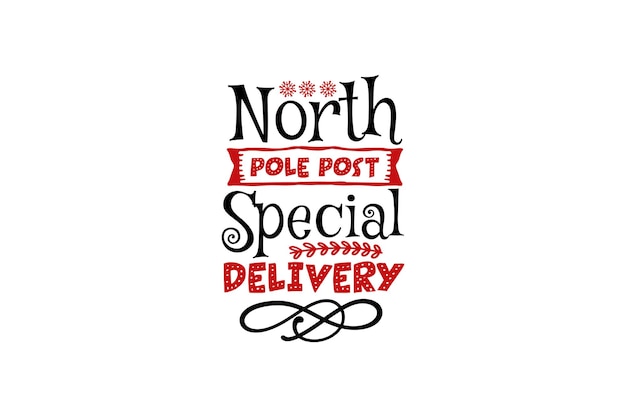 Archivo Vectorial De Entrega Especial De Poste Del Polo Norte