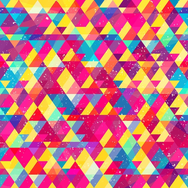 Vector archivo vectorial eps 10 de patrones sin fisuras de mosaico de colores del arco iris