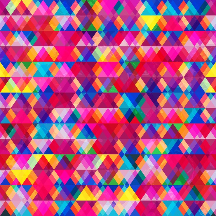 Vector archivo vectorial eps 10 de patrones sin fisuras de triángulo coloreado