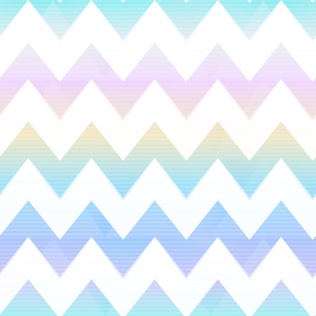 Archivo vectorial eps 10 de patrones sin fisuras en zigzag del arco iris