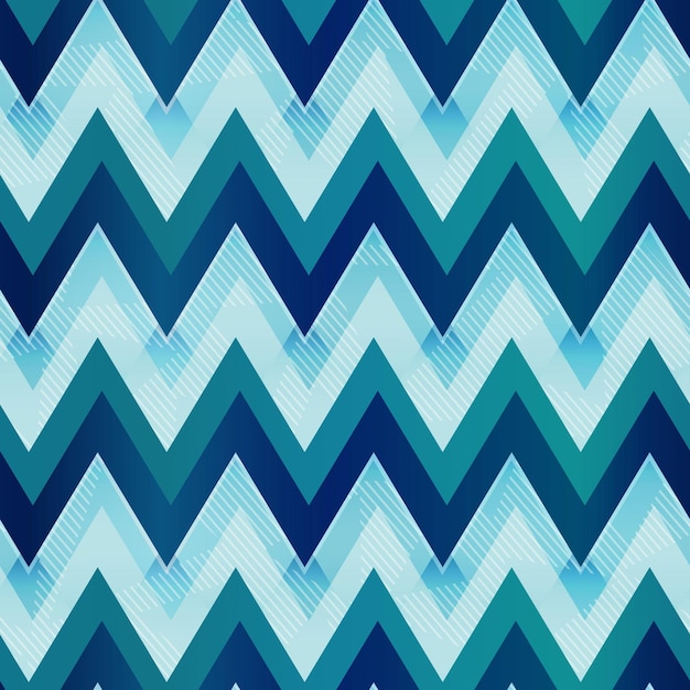 Archivo vectorial eps 10 de patrones sin fisuras en zigzag de color marino