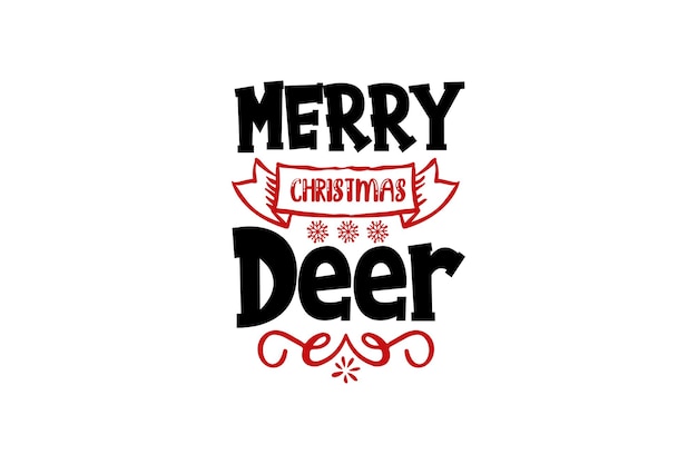 Archivo Vectorial Feliz Navidad Ciervo