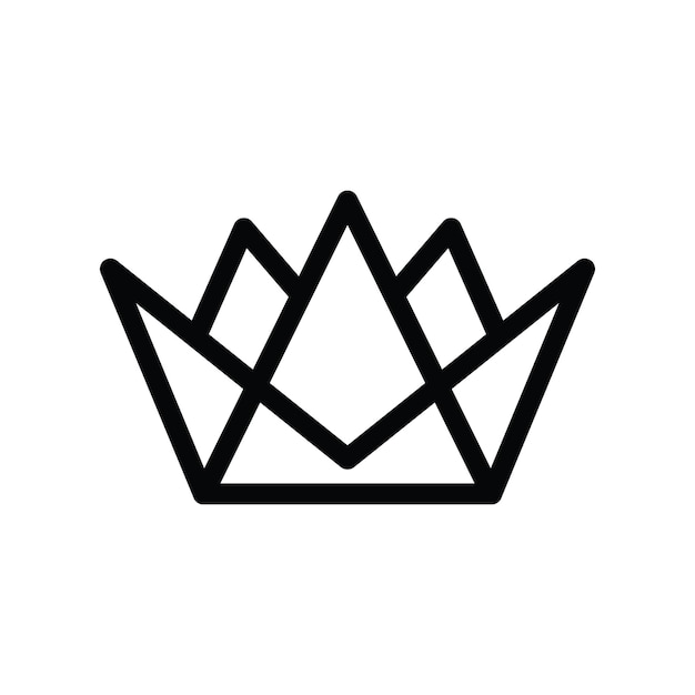 Archivo vectorial de íconos de la corona de lujo