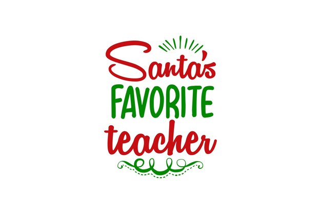 Archivo vectorial del maestro favorito de Santa