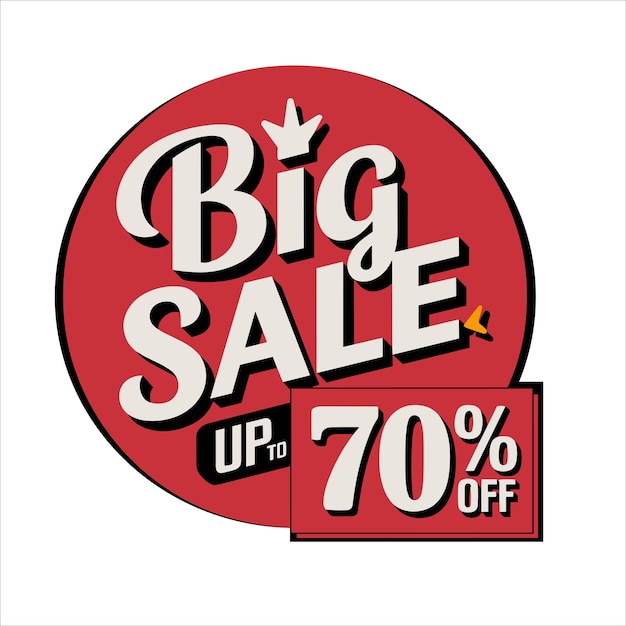 Archivo vectorial de ofertas de grandes descuentos para plantillas de tiendas de logotipos de banners, etc.