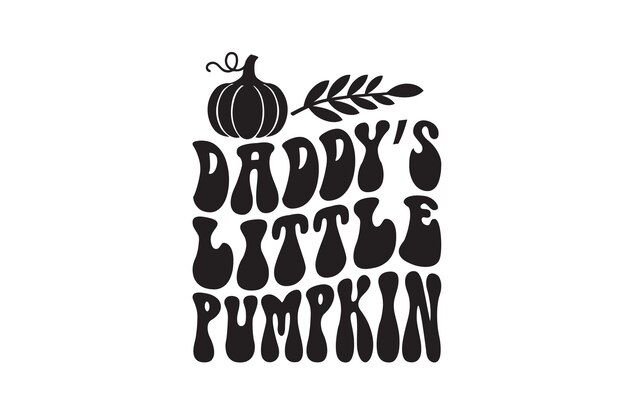 Archivo vectorial de la pequeña calabaza de papá