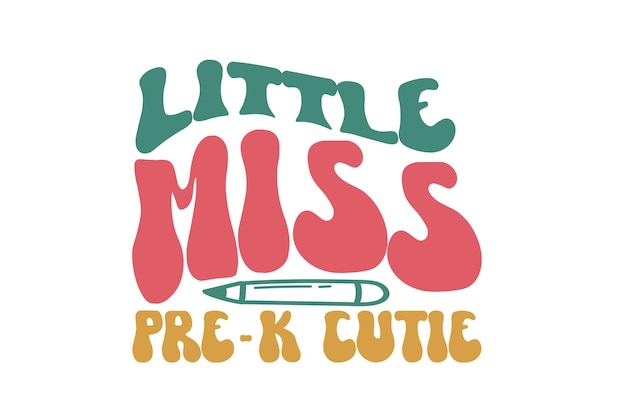 El archivo vectorial de la pequeña señorita Prek Cutie