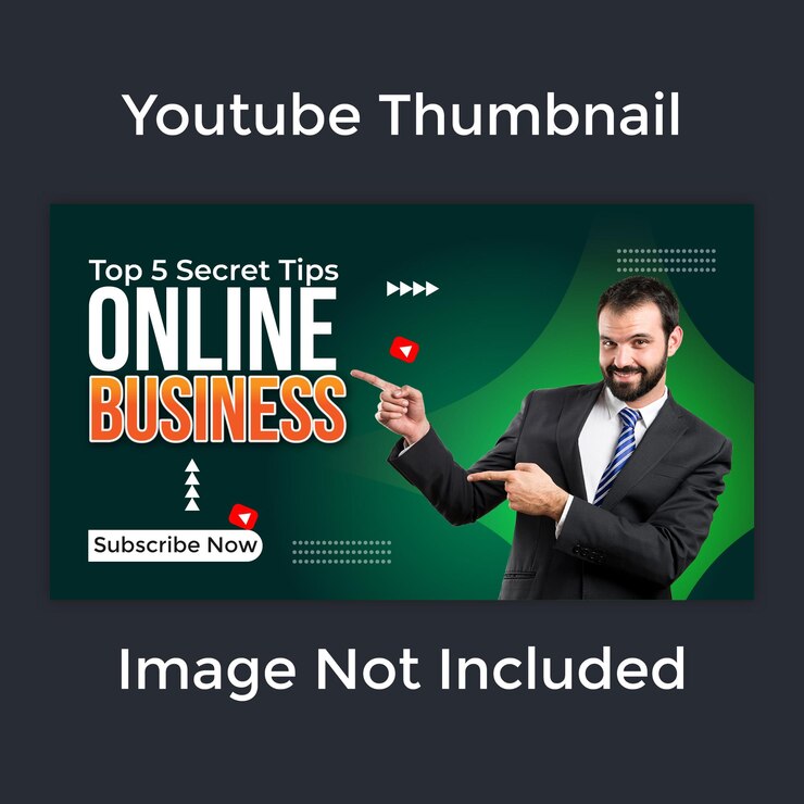 archivo vectorial de plantilla de diseño de miniaturas de youtube de negocios creativos modernos y de tendencia