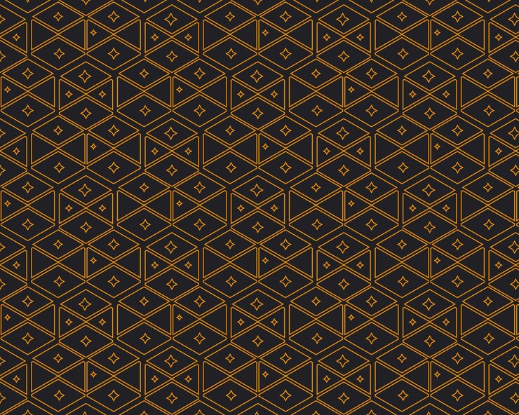 archivo vectorial de plantilla de diseño de patrón geométrico dorado