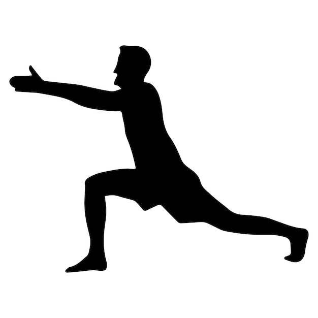 Archivo vectorial de pose de yoga de forma