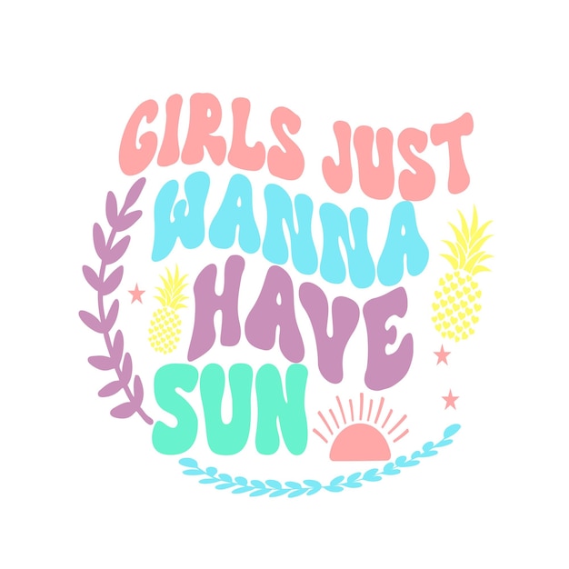 Archivos de corte de diseño Summer Retro Svg