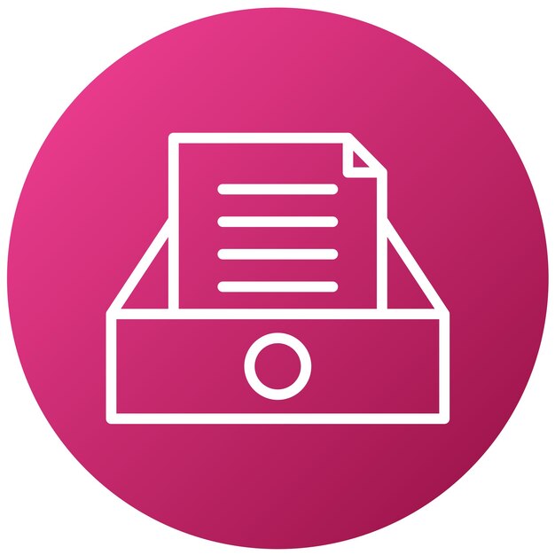 Archivos de diseño vectorial en estilo de icono de cajón