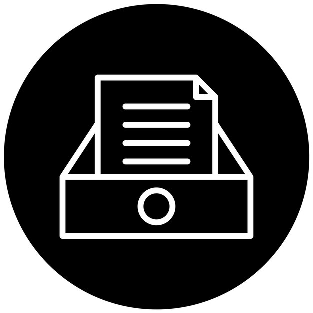 Archivos de diseño vectorial en estilo de icono de cajón