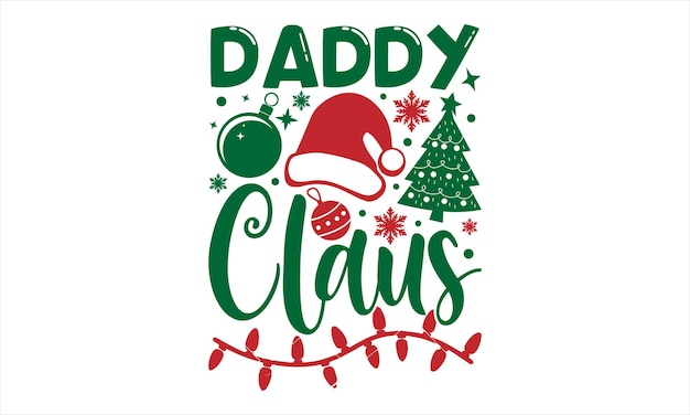 Archivos eps de diseño de camiseta y SVG de Navidad para cortar Plantilla de ilustración vectorial