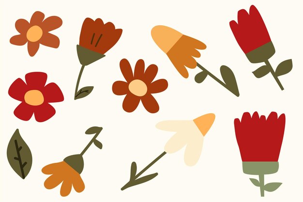 Archivos svg en capas de flores para la máquina de corte