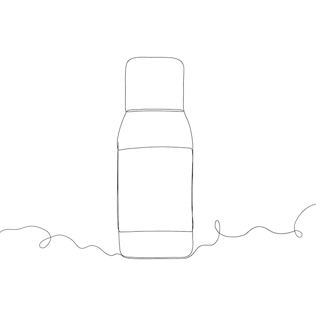 Vector archivos de uñas vector de ilustración de una sola línea en un fondo blanco